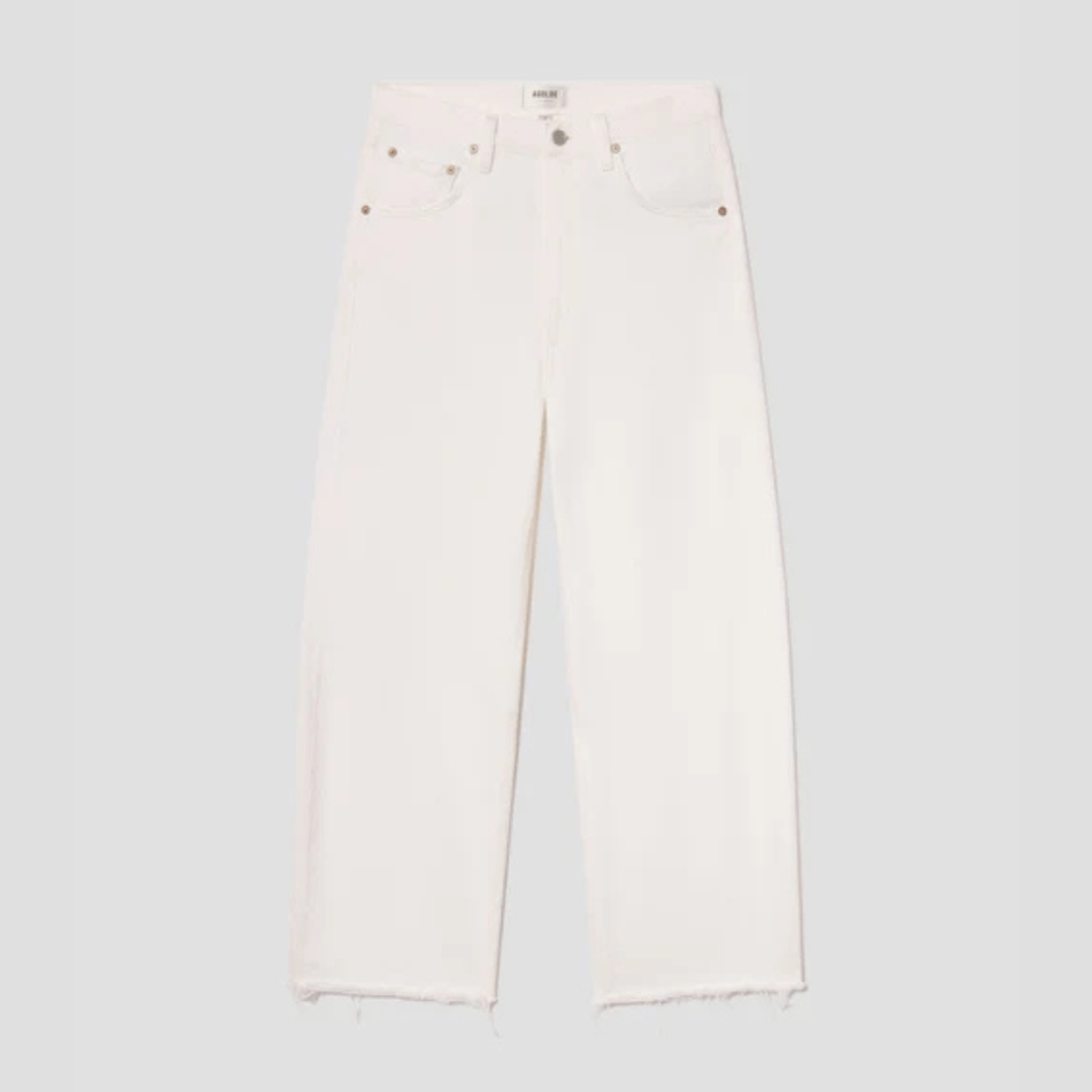 Calça Jeans Low Curve Fray Agolde