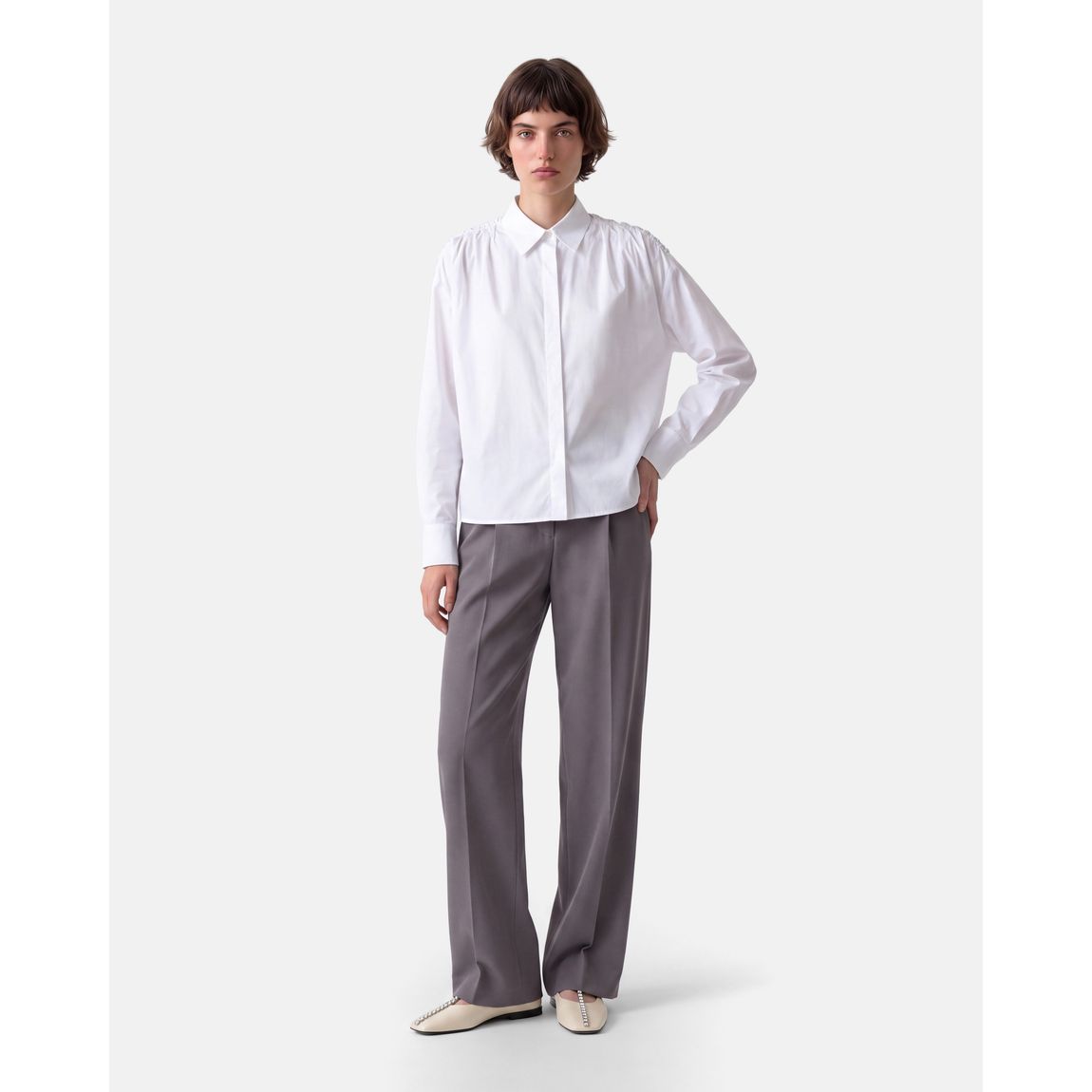 Camisa Pregas Jil Sander